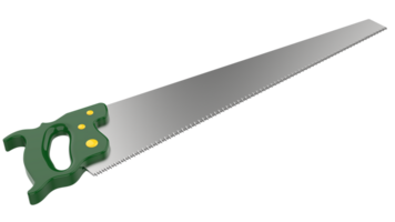 Hand saw isolated on background. 3d rendering - illustration png