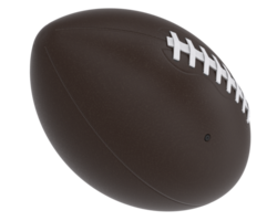 American football ball isolated on background. 3d rendering - illustration png