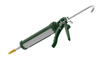 Caulk gun isolated on background. 3d rendering - illustration png