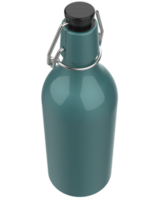 glas oranje fles geïsoleerd Aan achtergrond. 3d renderen - illustratie png