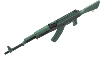Machine gun isolated on background. 3d rendering - illustration png