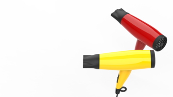 Hairdryer isolated on background. 3d rendering - illustration png