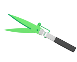 Gardening scissors isolated on background. 3d rendering - illustration png