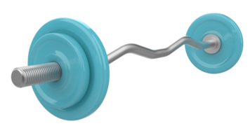 Dumbbell isolated on background. 3d rendering - illustration png