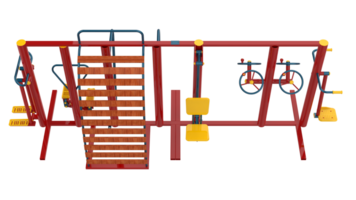 Gym équipement isolé sur Contexte. 3d le rendu - illustration png