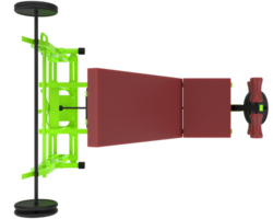 Palestra attrezzatura isolato su sfondo. 3d interpretazione - illustrazione png