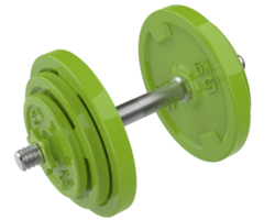 Dumbbell isolated on background. 3d rendering - illustration png