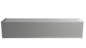 Shipping container isolated on background. 3d rendering - illustration png