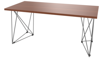 modern bureau tafel geïsoleerd Aan achtergrond. 3d renderen - illustratie png