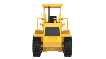 Loader isolated on background. 3d rendering - illustration png