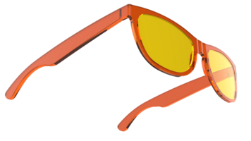 Soleil des lunettes isolé sur Contexte. 3d le rendu - illustration png