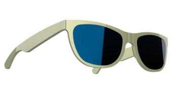 Soleil des lunettes isolé sur Contexte. 3d le rendu - illustration png