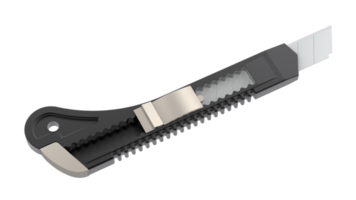 Cutter knife isolated on background. 3d rendering - illustration png