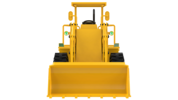 Loader isolated on background. 3d rendering - illustration png