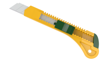 Cutter Messer isoliert auf Hintergrund. 3d Rendern - - Illustration png