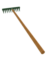 Rake isolated on background. 3d rendering - illustration png