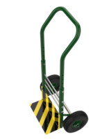 Hand truck isolated on background. 3d rendering - illustration png