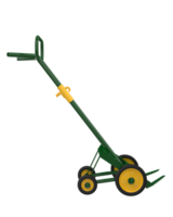 Sack truck isolated on background. 3d rendering - illustration png