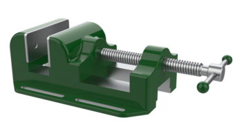 Vise isolated on background. 3d rendering - illustration png