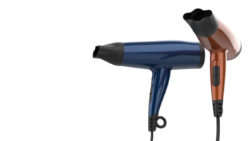 Hairdryer isolated on background. 3d rendering - illustration png