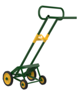 Sack truck isolated on background. 3d rendering - illustration png