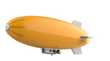 dirigible aislado en antecedentes. 3d representación - ilustración png