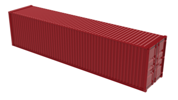 Super cargo container isolated on background. 3d rendering - illustration png