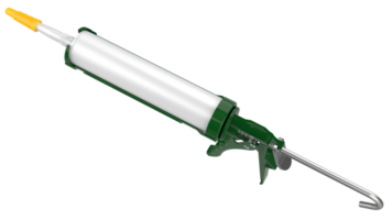 Caulk gun isolated on background. 3d rendering - illustration png