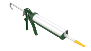 Caulk gun isolated on background. 3d rendering - illustration png