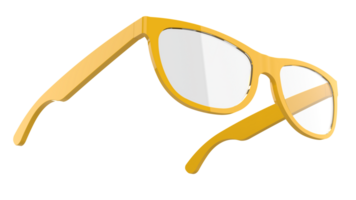 Sun glasses isolated on background. 3d rendering - illustration png