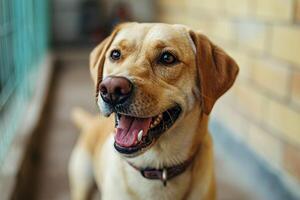 ai generado curación patas abrazando el amor y Dedicación de un veterinario perro entusiasta foto