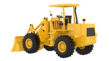 Loader isolated on background. 3d rendering - illustration png