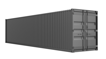 Super cargo container isolated on background. 3d rendering - illustration png