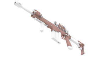 Maschine Gewehr isoliert auf Hintergrund. 3d Rendern - - Illustration png