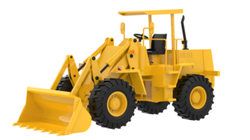 Loader isolated on background. 3d rendering - illustration png