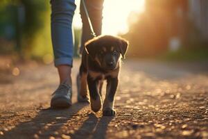 AI generated Love Unleashed Scenes of Joy at Pet Adoption Day photo