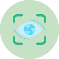 Focus Flat Circle Icon vector