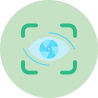 Focus Flat Circle Icon vector