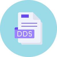 Dds Flat Circle Icon vector