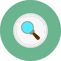 Search Flat Circle Icon vector