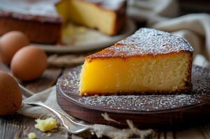 ai generado gente encanto un maravilloso ver de portugués patrimonio en un elegante postre foto