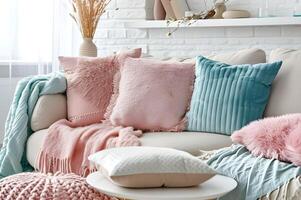 AI generated Springtime Bliss Beautiful Home Decor in a Feminine Palette photo