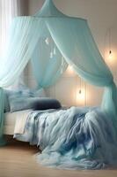 AI generated Adventurous Dreams Cute and Maritime-inspired Pirate Room for Kids photo