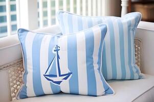 AI generated Nautical Whimsy Beautiful Child Room with a Touch of Pirate Charm photo