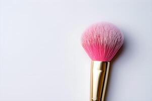 AI generated Pink and Gold Glam Sparkling Beauty in Fresh Makeup Banner photo