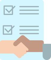 Agreement Flat Icon vector