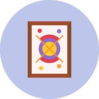 Abstract art Flat Circle Icon vector