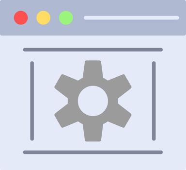 icono plano de optimización vector