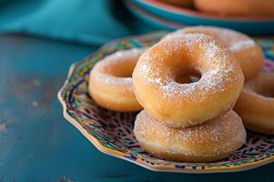 AI generated Culinary Tradition Rosquillas - Spanish Doughnuts in Every Bite photo