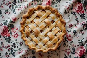 ai generado hecho en casa felicidad acogedor corazón de manzana postres en libro de cocina gloria foto